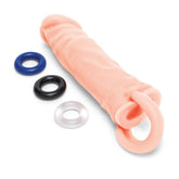 Close-up of the silicone material with textured details